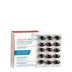 Ducray Food Supplement Anacaps REACTIV, Reactional Hair Loss 30 Caps