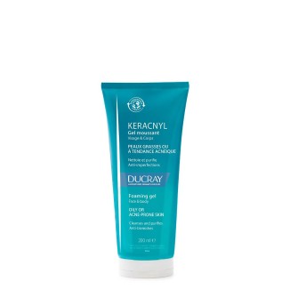 Ducray Keracnyl Foam Gel, cleanses and purifies oily acne-prone skin 200 ml