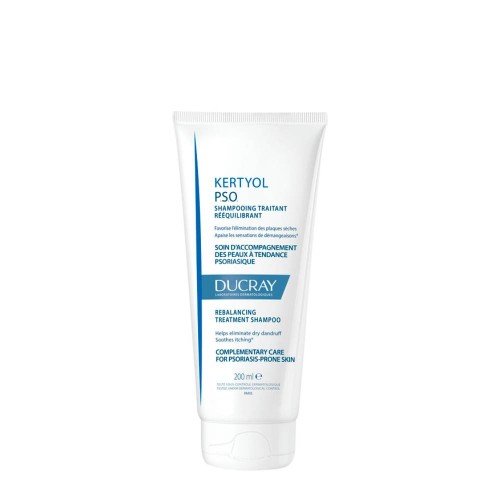 Ducray Kertyol PSO Rebalancing Care Shampoo, complementary skin care with psoriasis 200 ml