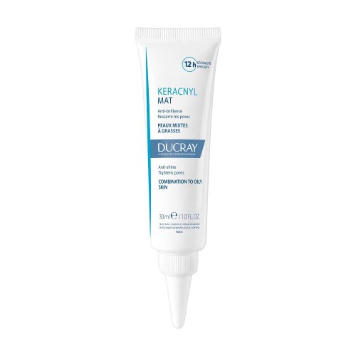 Ducray Gel Keracnyl MAT, combination to oily skin with mattifying effect up to 12 hours 30 ml