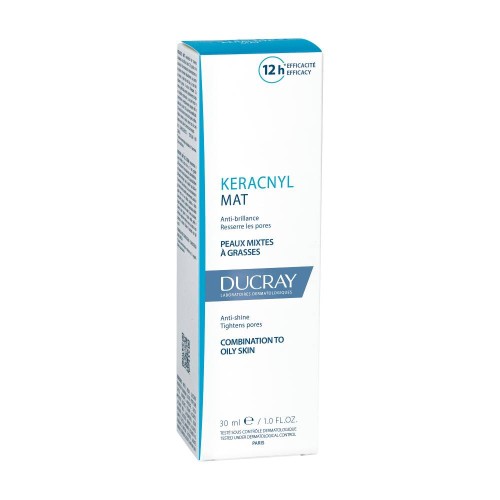 Ducray Gel Keracnyl MAT, combination to oily skin with mattifying effect up to 12 hours 30 ml