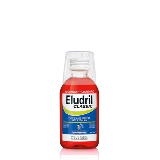 Eludril Classic Mouthwash Double Purifying and Soothing Action 200ml