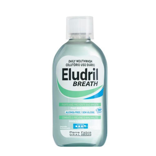 Eludril Breath Mouthwash for Fresh Breath 500ml