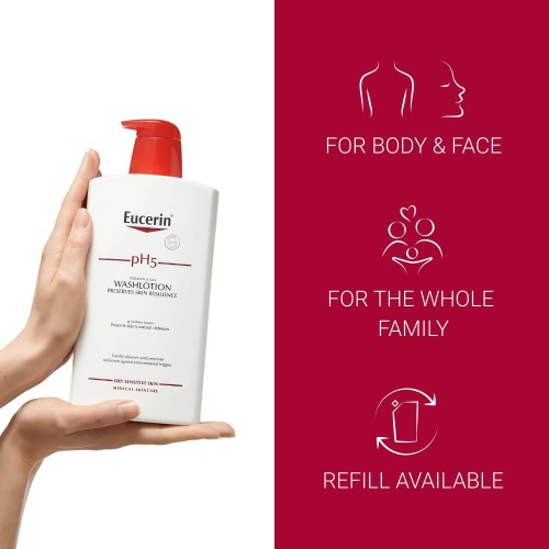 Eucerin pH5 Dry Sensitive Skin Shower Gel 1000ml