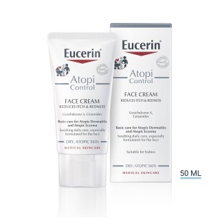 Eucerin AtopiControl Face Cream Dry Irritable Skin 50ml