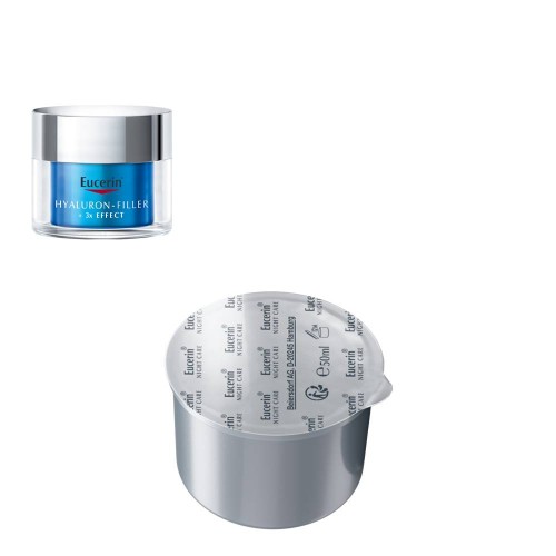 Eucerin Hyaluron-Filler x3 Effect Night Facial Cream Refill 50ml