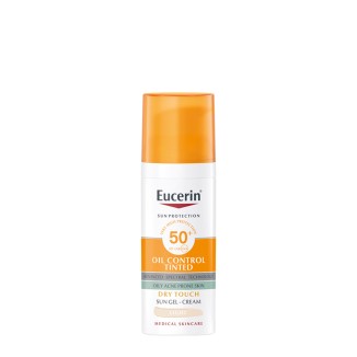 Eucerin Sun Oil Control Tinted Gel-Cream Dry Touch Light SPF50+ 50ml