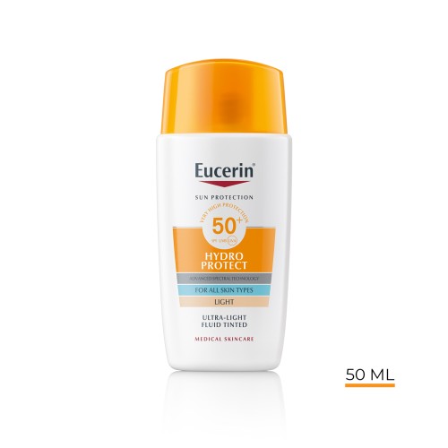 Eucerin Sun Hydro Protect Light Tinted Sunscreen SPF50+ 50ml