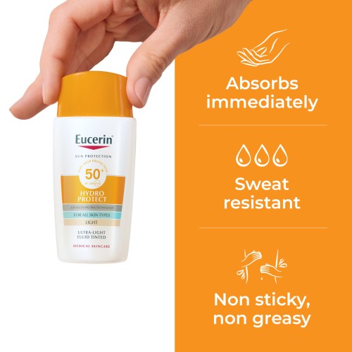Eucerin Sun Hydro Protect Light Tinted Sunscreen SPF50+ 50ml