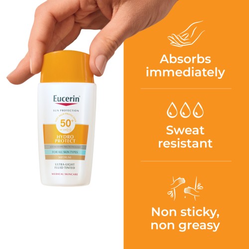Eucerin Sun Hydro Protect Medium Tint Sunscreen SPF50+ 50ml