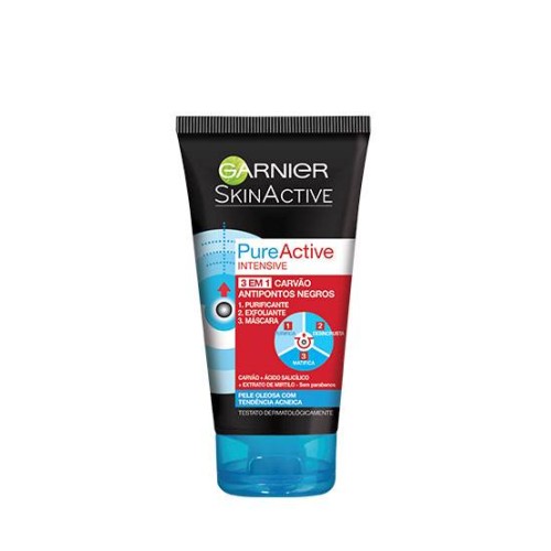 Garnier Pure Active Mask 3 in 1 Charcoal 150ml