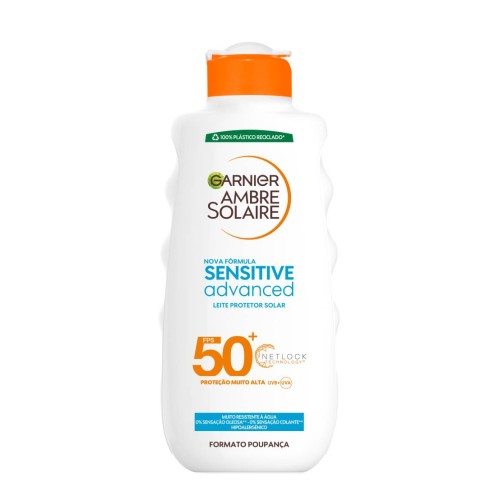Garnier Ambre Solaire Milk Sensitive Advanced SPF50+ 400ml