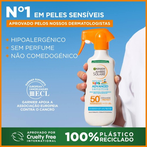 Garnier Ambre Solaire Spray Advanced Sensitive Kids SPF50+ 270ml