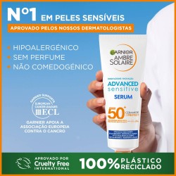 Garnier Ambre Solaire Advanced Sensitive Serum SPF50+ 125ml