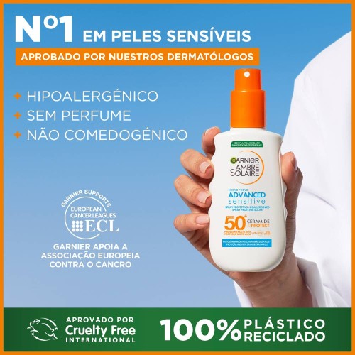 Garnier Ambre Solaire Spray Sensitive Advanced SPF50+ 150ml