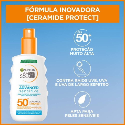 Garnier Ambre Solaire Spray Sensitive Advanced SPF50+ 150ml