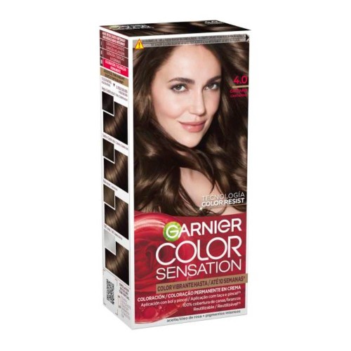Garnier Color Sensation Permanent Cream Colour 4.0 Brown