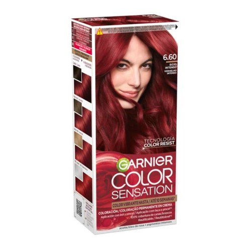 Garnier Color Sensation Permanent Cream Colour 6.60 Intense Red