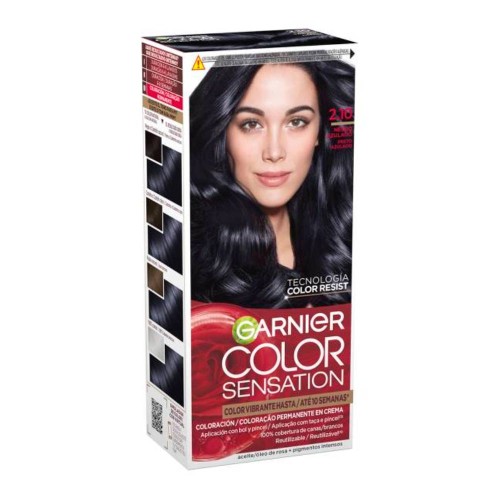 Garnier Color Sensation Permanent Cream Colour 2.10 Bluish Black