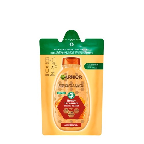 Garnier Ultra Smooth Honey Treasures Shampoo Recharge 250ml