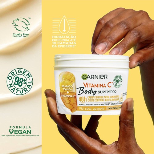 Garnier Body Superfood Mango + Vitamin C Body Cream 380ml