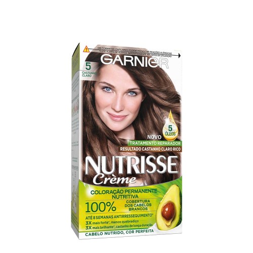 Garnier Nutrisse Permanent Coloring 5 Light Brown