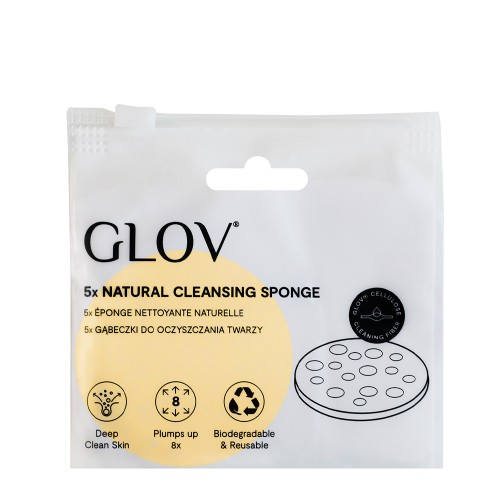 GLOV Natural Reusable Makeup Removing Sponges 5x