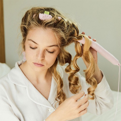 GLOV Original Heatless Coolcurl Curling Model Pink
