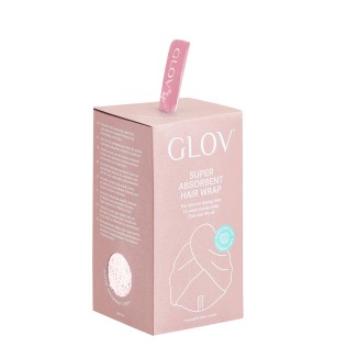 GLOV Double-Sided Satin Hair Towel Pink