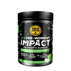 GoldNutrition Pre-Workout Impact Green Apple Flavour 400g