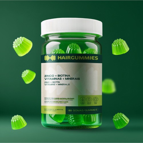 Hairgummies Zinc+Biotin+Vitamins+Minerals 60 gummies