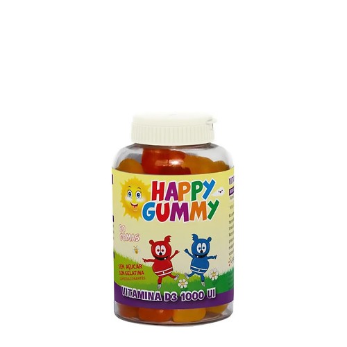 Happy Gummy Vitamin D3 1000UI 60 gummies