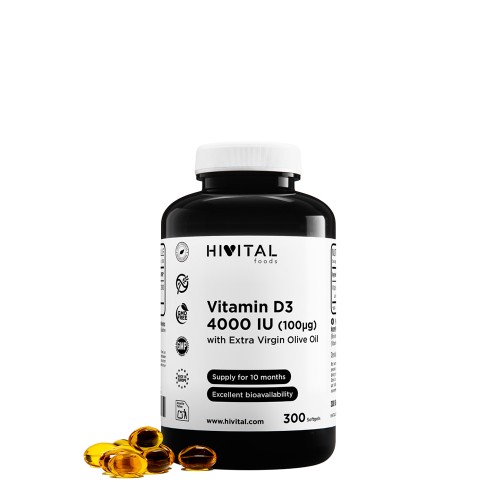 Hivital Vitamin D3 4000 IU 300 capsules