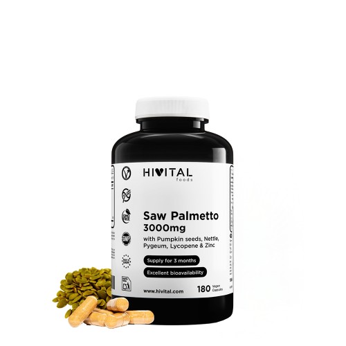 Hivital Saw Palmetto 3000mg 180 capsules