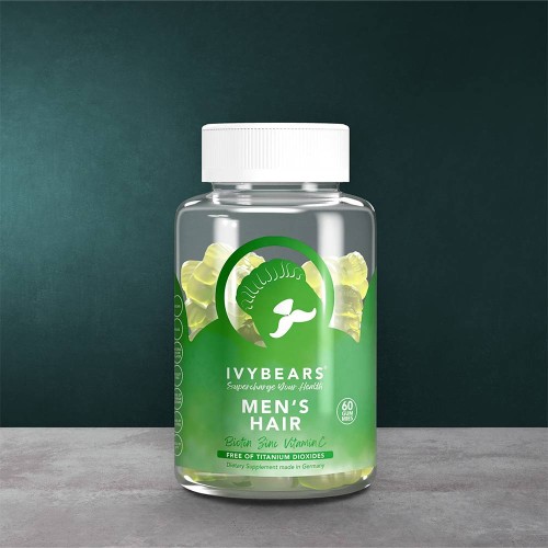 IvyBears Hair Vitamins For Men 60 Gums