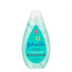 Johnson's Baby Shampoo and Conditioner 2 in 1 Soft and Bright 500ml