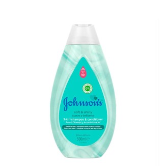 Johnson's Baby Shampoo and Conditioner 2 in 1 Soft and Bright 500ml