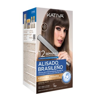 Kativa Brazilian Hair Straightening Brunette Kit