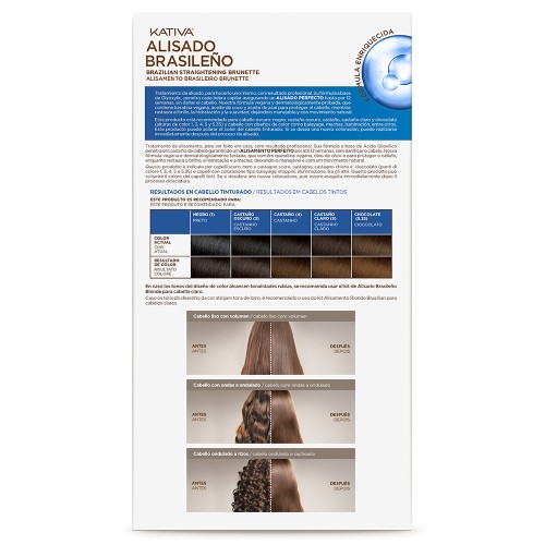 Kativa Brazilian Hair Straightening Brunette Kit