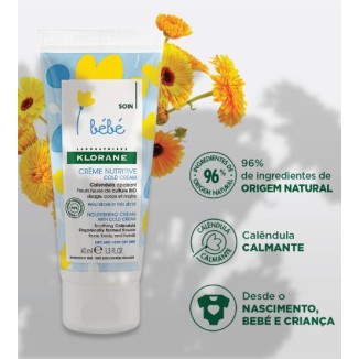 Klorane Calendula BIO Nourishing Cream with Cold Cream baby dry to very dry skin 40ml