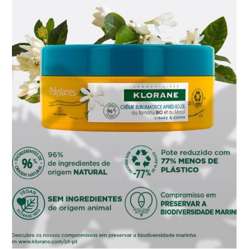 Klorane Tamanu BIO and Monoï Post Solar Cream face and body 200ml