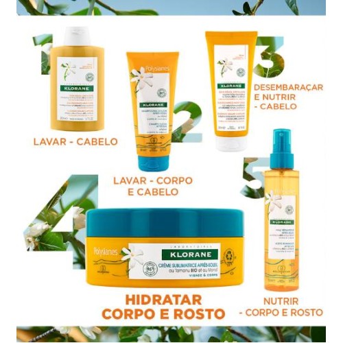 Klorane Tamanu BIO and Monoï Post Solar Cream face and body 200ml