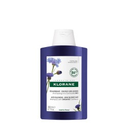 Klorane Cornflower BIO Anti-yellowing shampoo for white, gray and platinum blonde hair 200ml