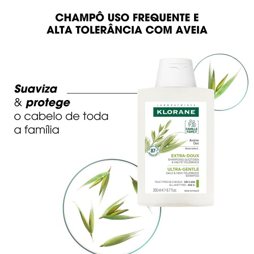 Klorane Oat Extra Gentle Shampoo 200ml