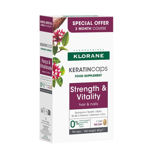 Klorane Quinina Keratincaps Hair & Nails 90 capsules
