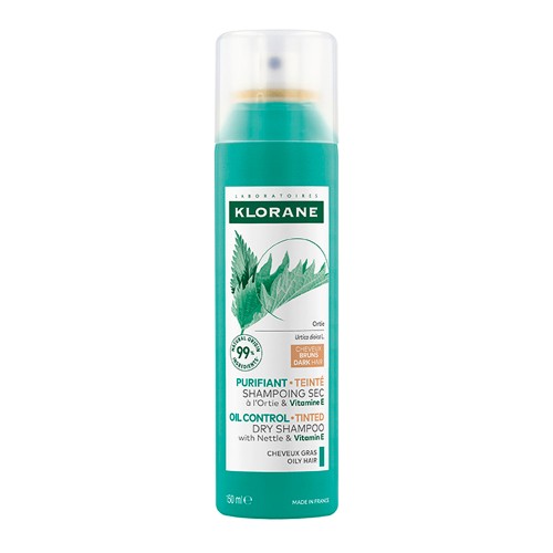 Klorane Dry Shampoo Nettle and Vitamin E Oily Brown Hair 150ml