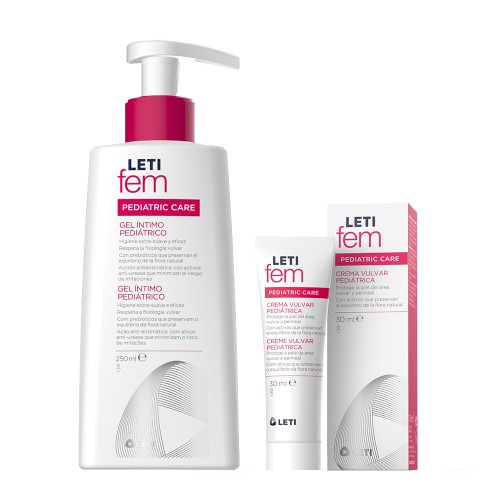 LETI Fem Pediatric Intimate Gel 250ml + Pediatric Vulvar Cream 30ml