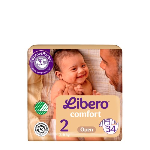 Libero Comfort T2 Diapers 34 units