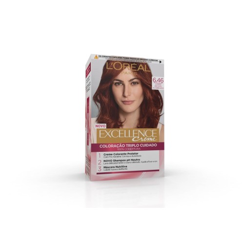 L'Oréal Excellence Dark Laurel Cream Coppery Red 6.46