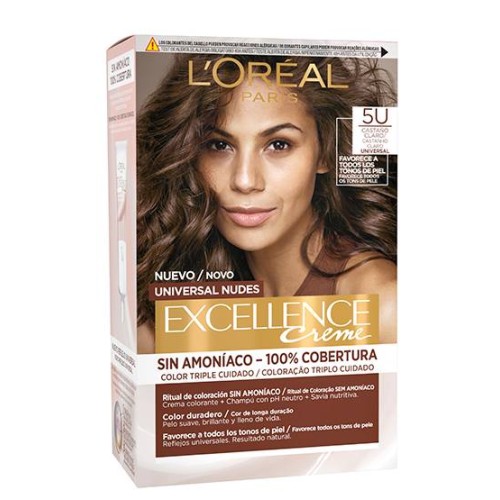 L'Oréal Excellence Light Brown Nude Cream 5U